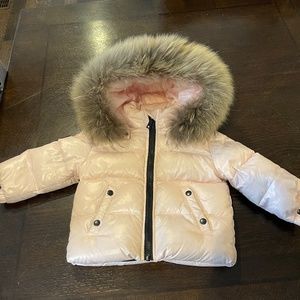 SAM pink fur winter coat
